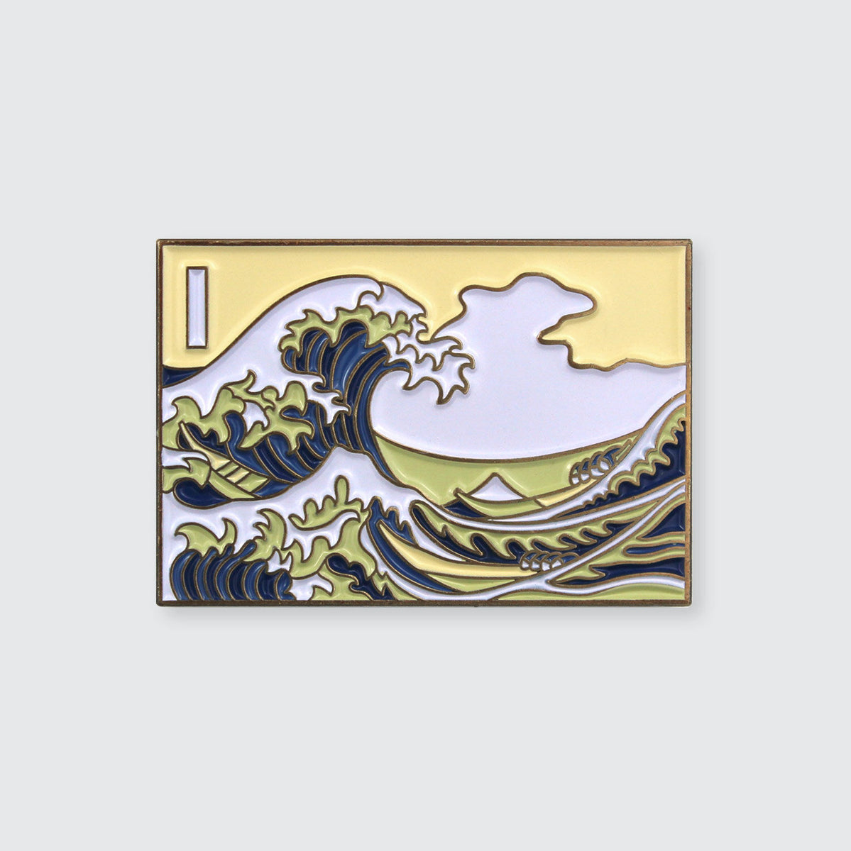 Hokusai The Great Wave Off Kanagawa Enamel Pin Hyperallergic Store