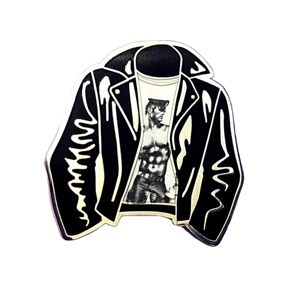 Tom Of Finland Leather Jacket Enamel Pin Hyperallergic Store