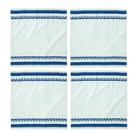 Blue & White Peruvian Wave Napkin Set