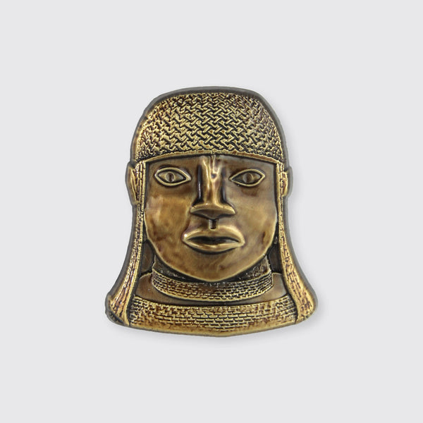 "Head of an Oba" 3D Relief Pin