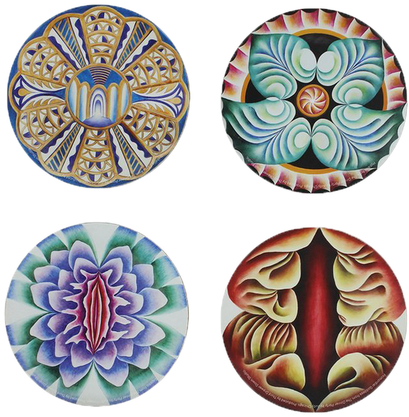 "The Dinner Party" Coaster Set x Judy Chicago