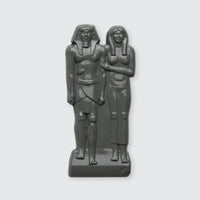 "King Menkaura (Mycerinus) and Queen" 3D Relief Pin