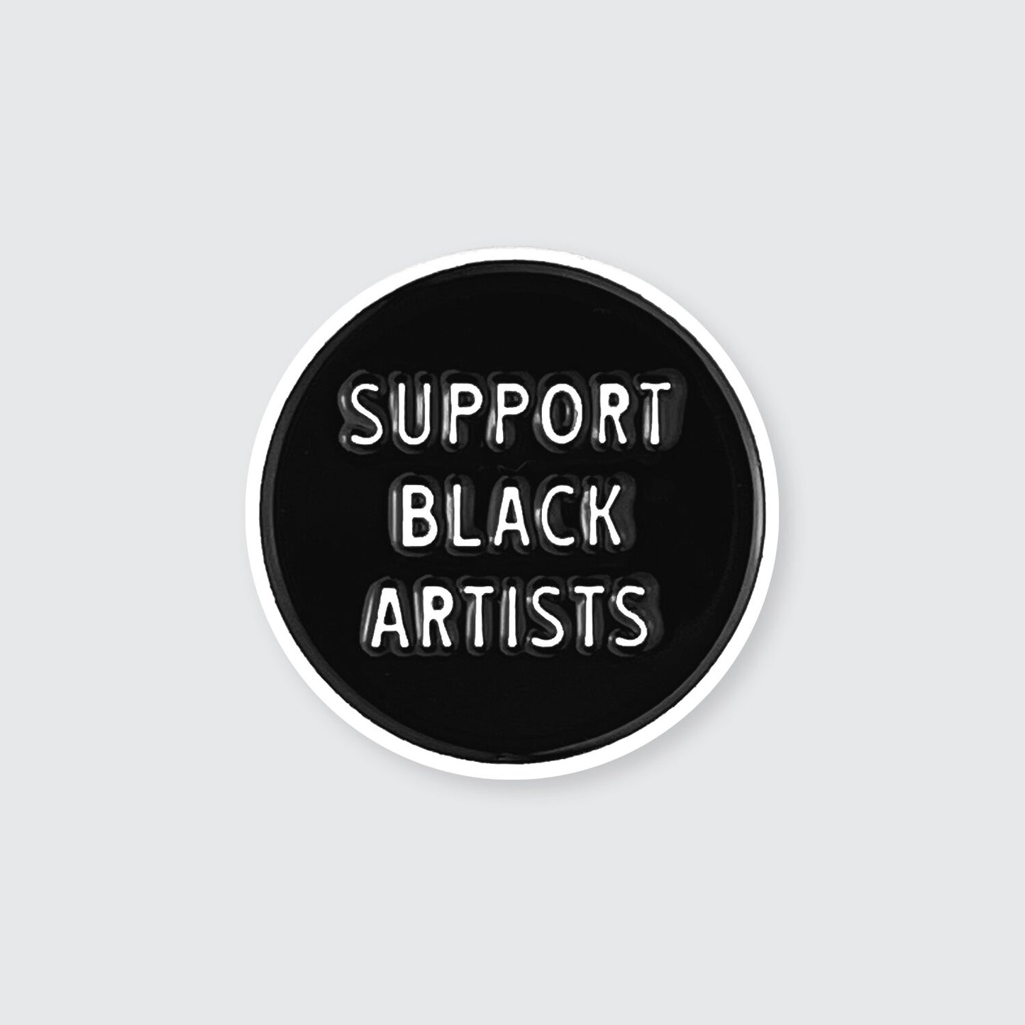 Support Black Artists Enamel Pin