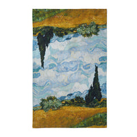 Van Gogh Wheat Field with Cypresses Tea Towel
